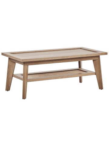 Beliani Couchtisch SIMLA in Braun - (W) 50 x (H) 40 x (L) 100 cm