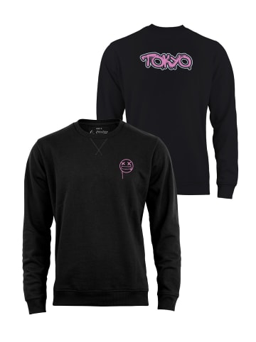 Cotton Prime® Sweatshirt Street Art Tokio - Weltenbummler Kollektion in Schwarz