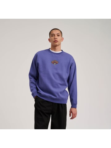 Santa Cruz Pullover "Guzman Skull Crew" in Blau