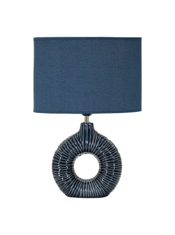 Mauro Ferretti Blaue Keramik-Tischleuchte, 28,5 x 15 x 43 cm