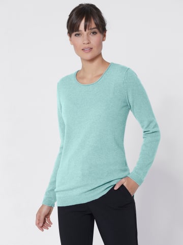 WITT WEIDEN Kaschmirpullover in aqua-meliert