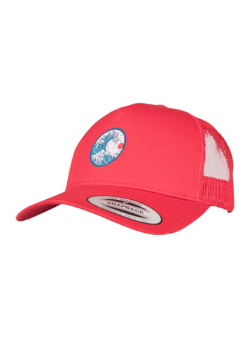 F4NT4STIC Retro Trucker Cap Retro Trucker Cap Kanagawa in red