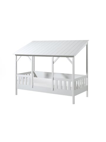 58 aufm Kessel HAUSBETT Katinka 214x174x105 aus Massivholz+MDF in Weiß