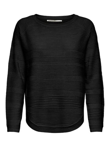 ONLY Dünner Strick Pullover Langarm Stretch Sweater Basic ONLCAVIAR in Schwarz