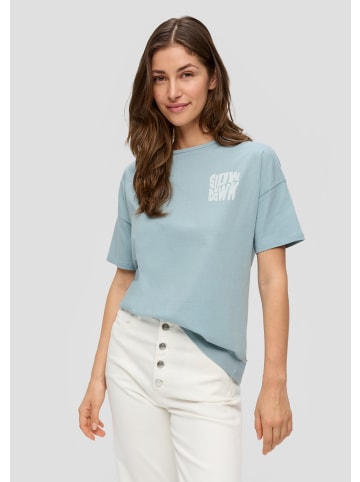 QS T-Shirt in 61D0_helles türkis