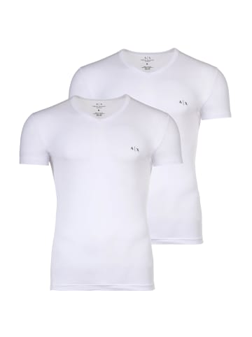 Armani Exchange T-Shirt 2er Pack in Weiß