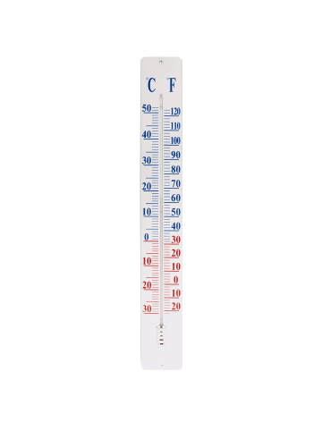 Esschert Design Gartenthermometer in weiß/blau/rot