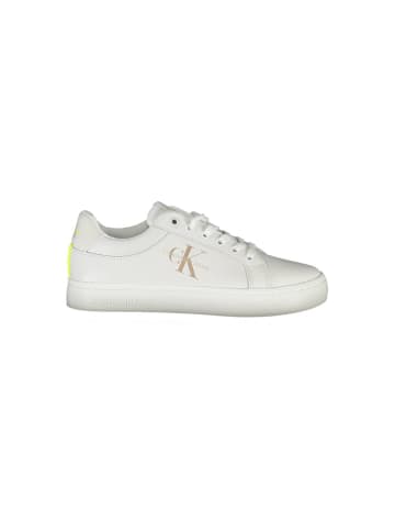 Calvin Klein Weiße Leder-Sneaker
