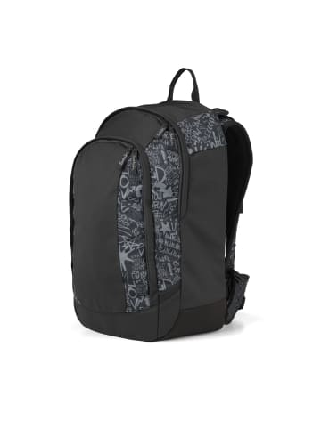 Satch Schulrucksack AIR "Street Ink" in Schwarz