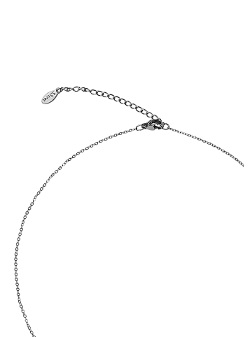 ANELY Edelstahl Halskette mit Herz Anhänger in Silber