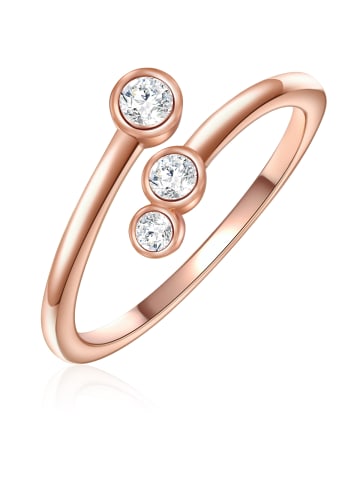 Glanzstücke München Ring Sterling Silber roségold Zirkonia weiß in roségold