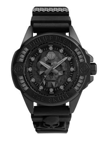 Philipp Plein Philipp Plein Unisex Uhr The $kull Genderless Crystal in schwarz