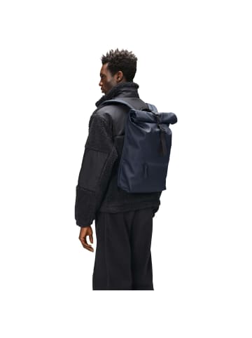 RAINS Rolltop - Rucksack 16" 48 cm (lagoon) in navy