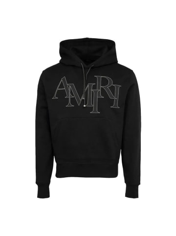 Amiri Amiri Logo Patch Drawstring Pullover Schwarz Herren