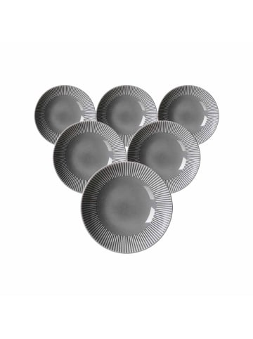 Ritzenhoff & Breker 6er Set Suppenteller Banda in ø 20 cm in Grau