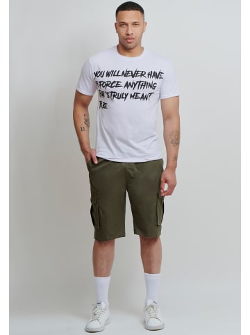 Forbest Cargo Bermuda Shorts Kurze Freizeit Hose mit Tunnelzug in Khaki