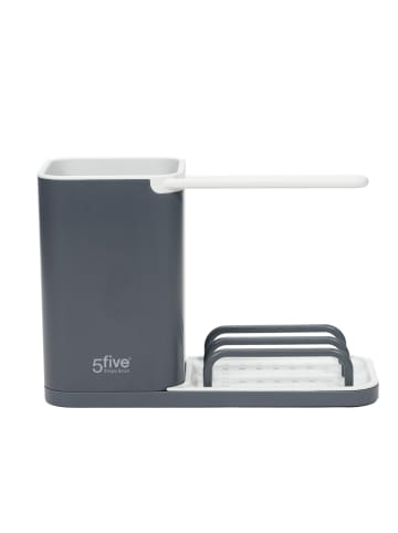 5five Simply Smart Küchenbehälter für Zubehör, Organizer in Schwarz, (B) 9 x (H) 15 x (L) 21 cm
