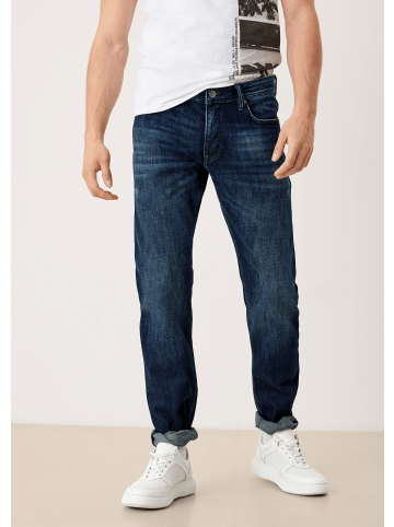 QS by S. Oliver Denim Hose lang in Blau