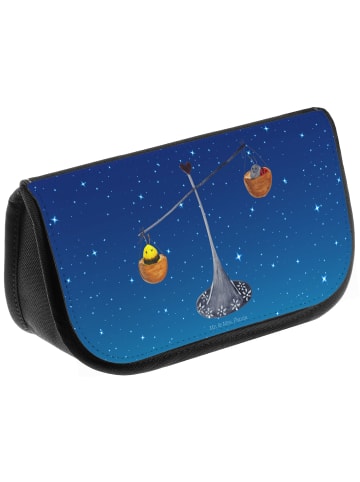 Mr. & Mrs. Panda Beauty Bag Sternzeichen Waage ohne Spruch in Sternenhimmel Blau