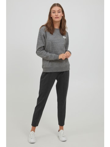 Oxmo Rundhalspullover OXHella in Grau