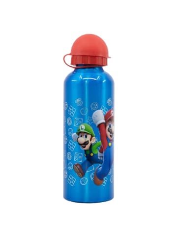 Super Mario Distorsion Aluminium Trinkflasche 530ml Ideal für Fans