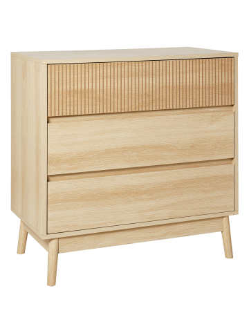 Beliani Kommode WALES in Braun - (W) 80 x (H) 80 x (L) 40 cm