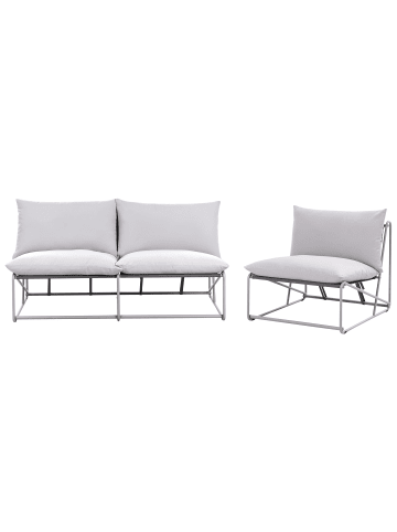 Beliani 2-tlg Lounge Set PICO in Grau