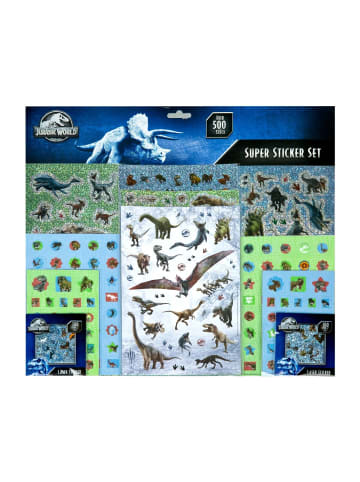 Jurassic World Aufkleberset 500 Stück Dinosaurier Sticker