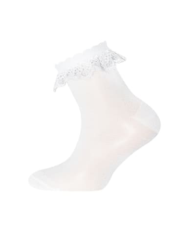 ewers Socken Festiv mit merc. Baumwolle in weiß