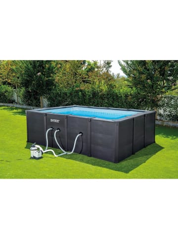 Intex Intex Pool-Set GraphiteGray  4x3x1,24M in grau