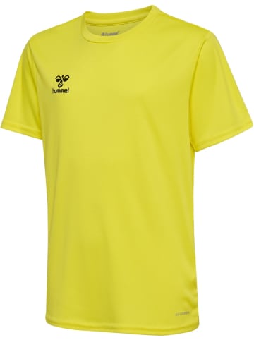 Hummel Kinder Sportshirt "Hmlessential Jersey S/S Kids" in Gelb