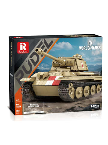 Reobrix 77034 Pudel Kettenfahrzeug Klemmbaustein Set 969 Teile