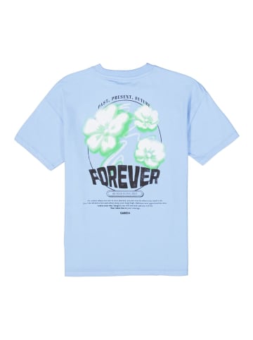 Garcia T-Shirt mit Rückenprint in della blue