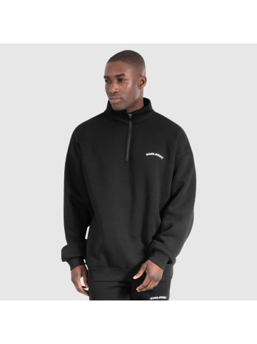 SMILODOX Half Zip Sweatshirt Gatlin in Schwarz