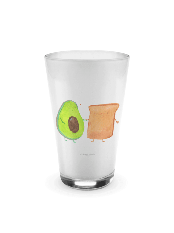 Mr. & Mrs. Panda Glas Avocado Toast ohne Spruch in Transparent