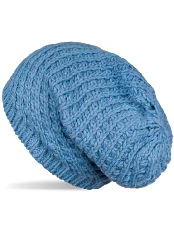 styleBREAKER Strick Beanie Mütze in Hellblau