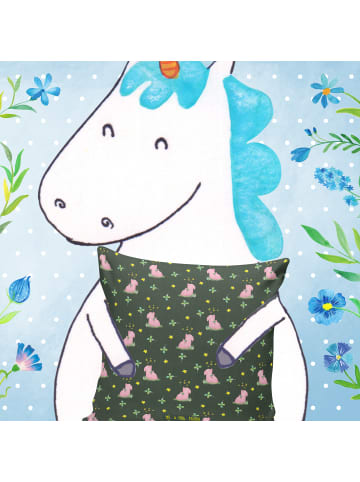 Mr. & Mrs. Panda Kopfkissen Schwein Glück ohne Spruch in Grün