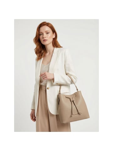 Lazarotti Bologna Leather Crossbody Beuteltasche Leder 25 cm in sand