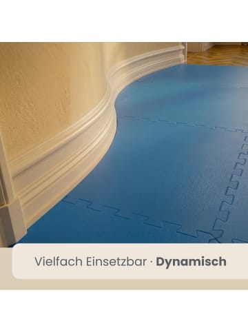 eyepower 4cm dicke Fitnessmatte - 90x90cm Bodenschutzmatte Gym Matte Sport Puzzlematte