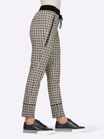 Heine Druck-Hose in schwarz-bedruckt