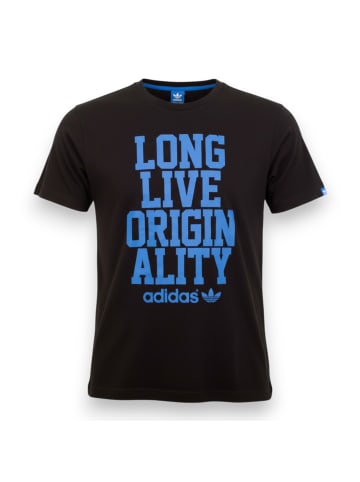 adidas Shirt Slogan Tee in Schwarz