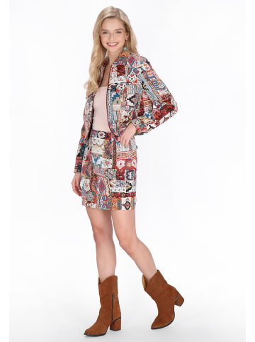 IZIA Women Skirt in red multicolor