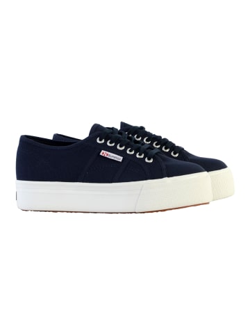 Superga Sneaker mit Schnürsenkeln Blau