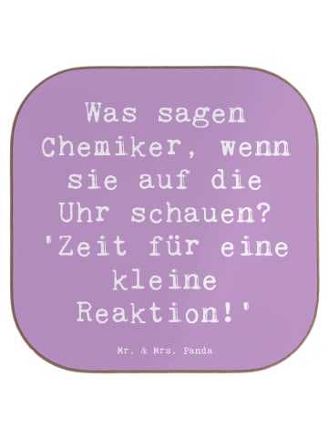 Mr. & Mrs. Panda Getränkeuntersetzer Spruch Chemiker Reaktion mi... in Lavendeltraum