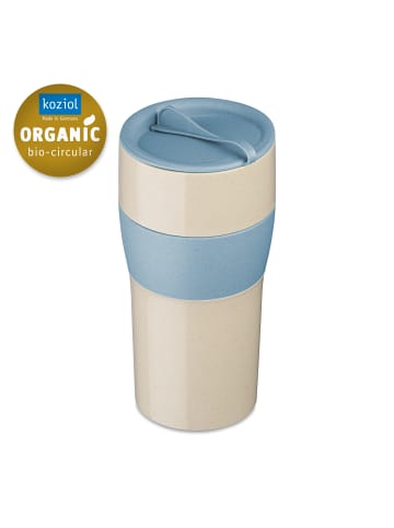 koziol AROMA TO GO XL - Thermobecher mit Deckel 700ml in nature desert sand/nature flow