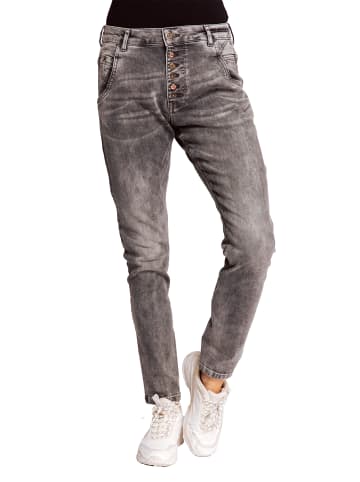 ZHRILL Damen Boyfriend Jeans AMY in grau