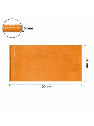 WohnDirect Weiches Handtuch JASMINA 1 in Orange