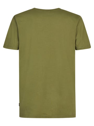 Petrol Industries Bedrucktes Jersey T-Shirt Huracán in Grün