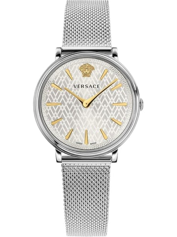 Versace Analoguhr für Damen in silber