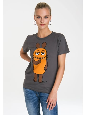 Logoshirt T-Shirts Die Sendung mit der Maus in grau